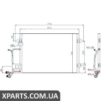 Радіатор кондиціонера Nissens 94593