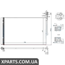 Радіатор кондиціонера Nissens 940415