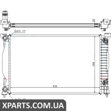 Радіатор AI A 4/S 4(00-)1.8 T(+)[OE 8E0.121.251 L] Nissens 60305A