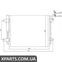 Радіатор кондиціонера Nissens 940138