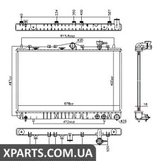 Радіатор Nissens 67006