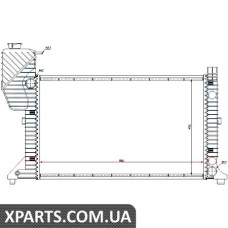 Радіатор Nissens 62664A