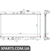 Радіатор GEO PRIZM(87-)1.6 i 16V(+)[OE 16400-11170] Nissens 64741