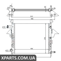 Радіатор Nissens 63856