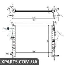 Радіатор Nissens 63856