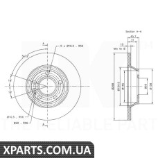 Диск  тормозной NK - 202546