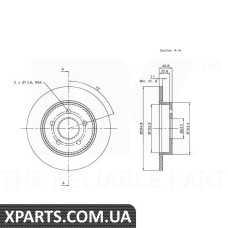 Диск гальмівний NK-202558