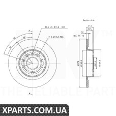 Диск гальмівний NK-203646