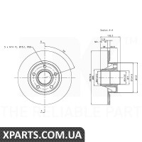 Диск гальмівний NK-203647