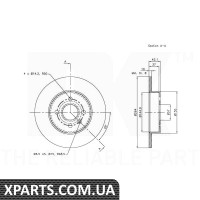 Диск гальмівний NK-203655
