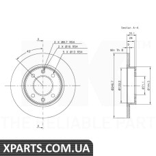 Диск гальмівний NK-203722