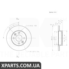 Гальмівний диск NK-203938
