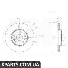 Гальмівний диск NK-203974