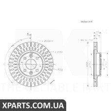 Гальмівний диск NK-203996