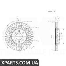 Гальмівний диск NK-203997