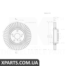 Диск  тормозной  вентилируемый NK - 2045122
