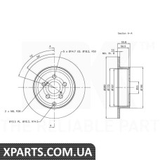 Диск гальмівний NK-204589