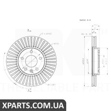 Гальмівний диск NK-205015