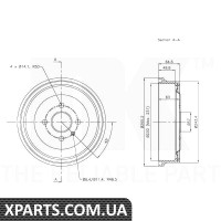 Барабан гальмівний NK - 253614