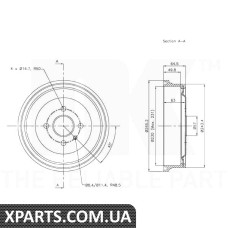 Барабан  тормозной NK - 253614