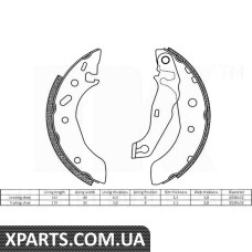 Колодки  тормозные  барабанные NK - 2725586