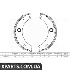 Колодки  тормозные  барабанные NK - 2733678