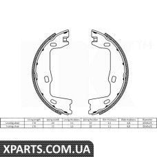 Колодки  тормозные  барабанные NK - 2736347