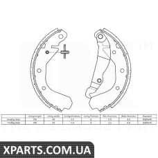 Колодки  тормозные  барабанные NK - 2736409