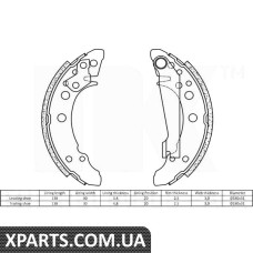 Колодки  тормозные  барабанные NK - 2747340