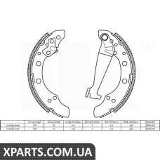 Колодки  тормозные  барабанные NK - 2747345