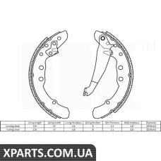 Колодки  тормозные  барабанные NK - 2747530