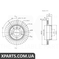 Гальмівний диск NK-311535