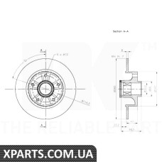 Гальмівний диск NK-313973