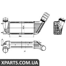 Pадиатор интеркулера Citroen Jumper/Fiat Scudo/Peugeot Expert 1.6/2.0/2.2D Multijet/HDi 06- NRF 30192
