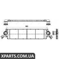 Радіатор інтеркулера VW T5 1.9/2.0/2.5TDI NRF 30354