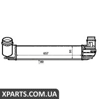 Радіатор інтеркулера Renault Scenic III/ Megane III 1.5 dCi 08- NRF 30481