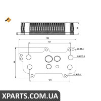 Радіатор масляний VW T5 2.5TDI 03 - теплообмінник NRF 31171