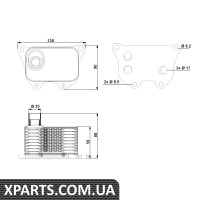 Радіатор масляний NRF 31173