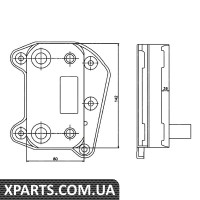 Радіатор масляний MB Sprinter/Vito OM611/646 теплообмінник NRF 31183