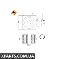 Радіатор масляний VW Caddy/Crafter/T5 1.9/2.5TDI 163ps теплообмінник NRF 31306