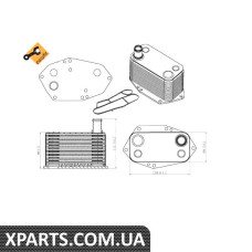 Pадиатор масляный BMW 3 E46/5 E39/7 E38 3.0D 98-05 теплообменник NRF 31307