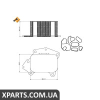 Радіатор масляний Citroen Berlingo/Peugeot Partner/Expert/Fiat Scudo 1.6hdi 07- теплообмінник NRF 31333