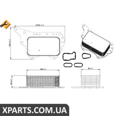 Радіатор масляний MB Vito/Opel Vivaro/Renault Trafic 1.6 CDTI/dCi 14-теплообмінник NRF 31337