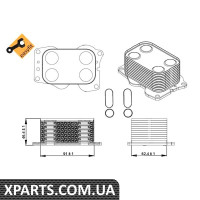 Pадиатор масляный NRF 31338