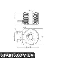 Pадиатор масляный Citroen Jumpy/Fiat Ducato/Peugeot Boxer 2.0-2.2 HDI 02- теплообменник NRF 31735