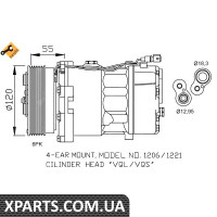 Компресор кондиціонера NRF 32064