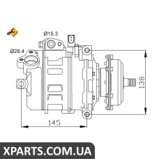 Компрессор кондиционера VW T5 2.5TDI 03-09 NRF 32148