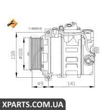 Компресор кондиціонера NRF 32216