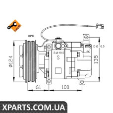 Компресор кондиціонера NRF 32233