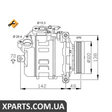 Компресор кондиціонера NRF 32433